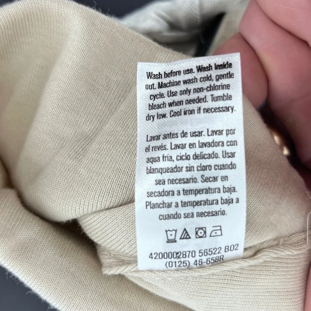Gerber Beanie Set Unisex Newborn Cream Grey 100% Cotton 3D Ears 3 Pack